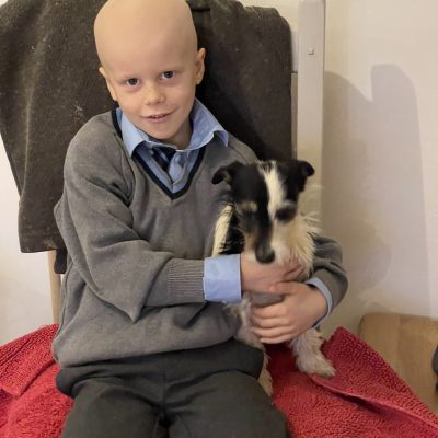 Tommy and dog